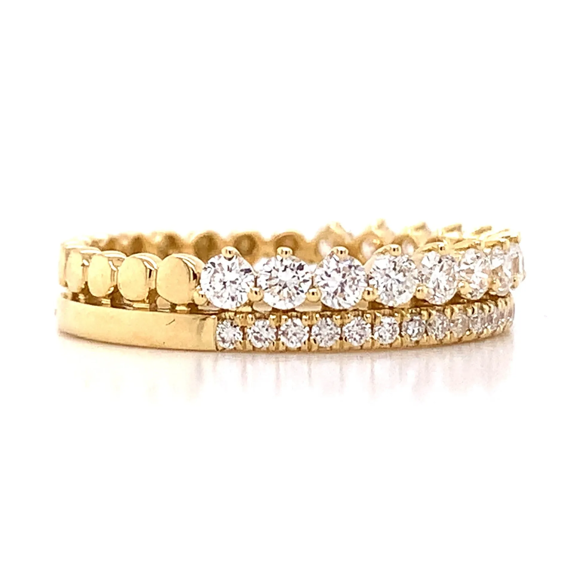 0.85ct tw Two Row Diamond Ring