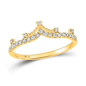 10K Gold 1/5 Carat TW Diamond Stackable Band