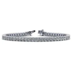 14K Gold Lab-Grown Oval Diamond Tennis Bracelet