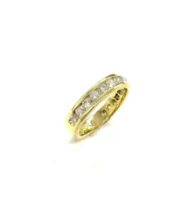 18k Gold- 1/2 CTW Channel Set Diamond Band