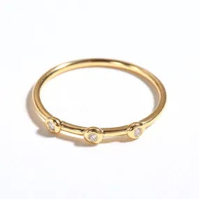 18K Yellow Gold Stackable Rings