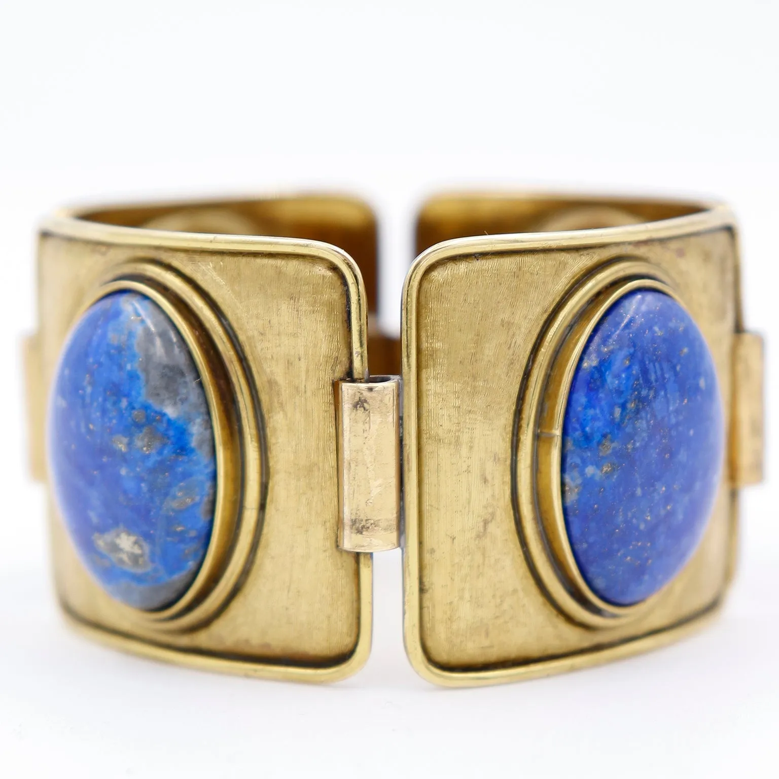 1980s Morita Gil Chile Vintage Bracelet With Lapis Cabochons