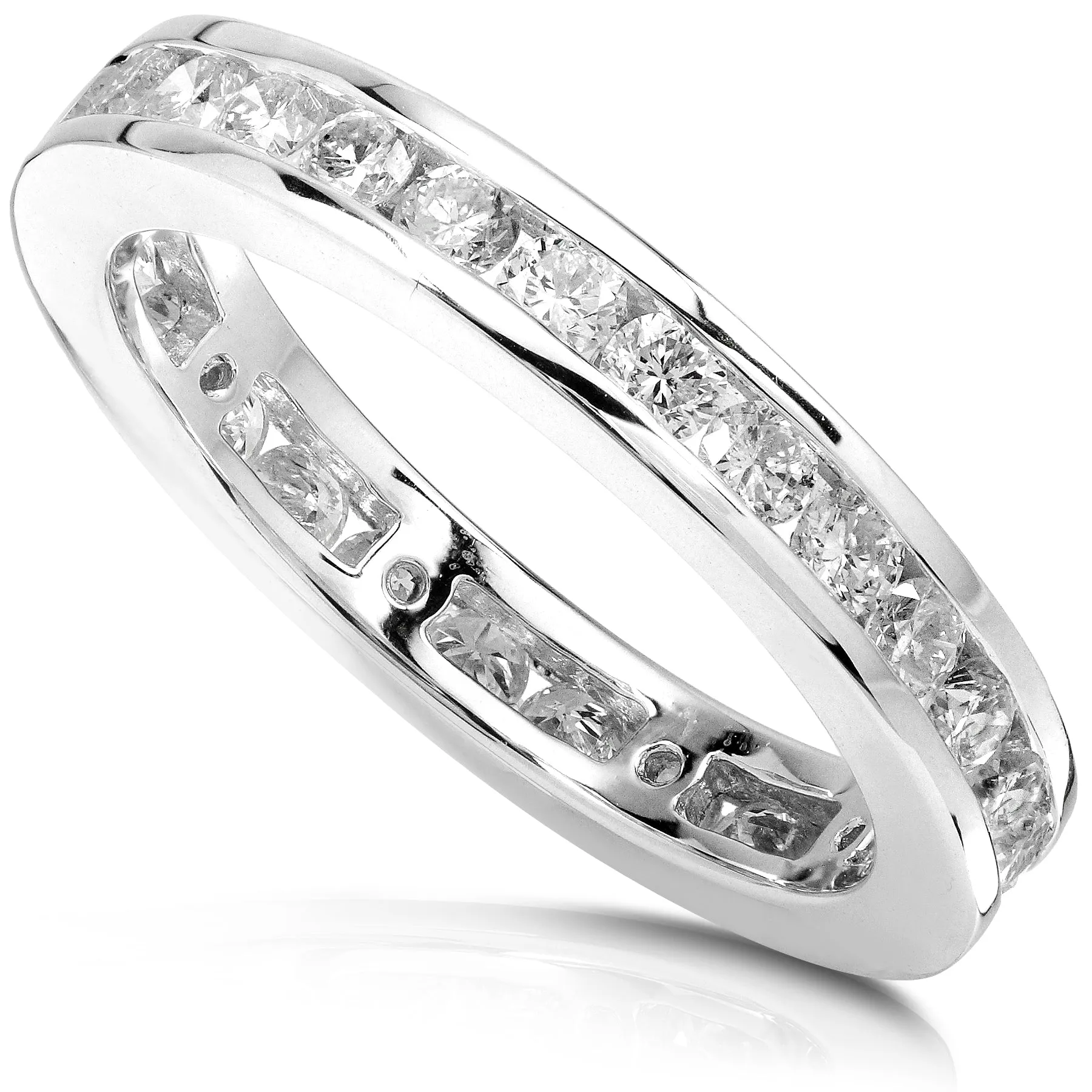 1ct.tw Round Diamond Channel Eternity