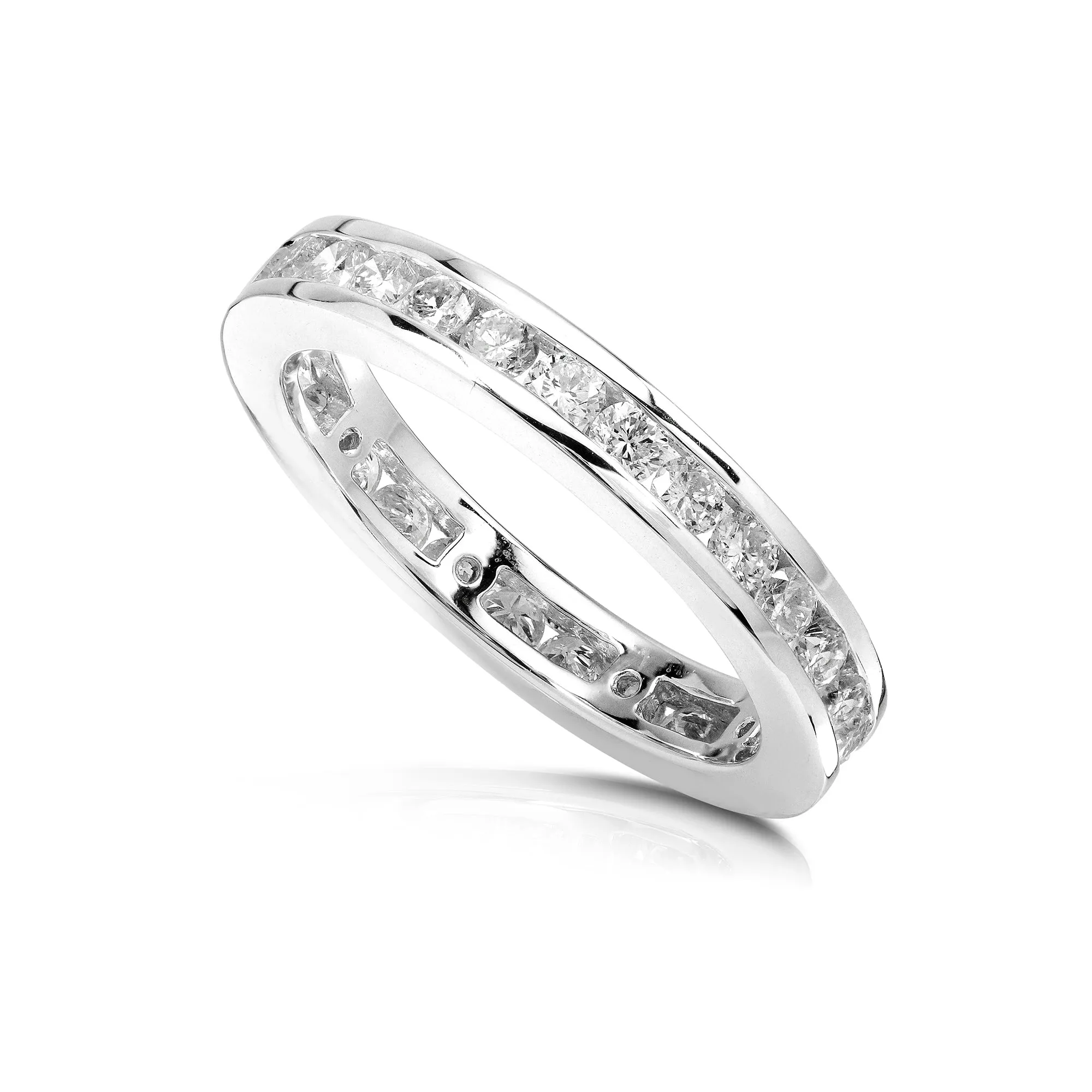 1ct.tw Round Diamond Channel Eternity