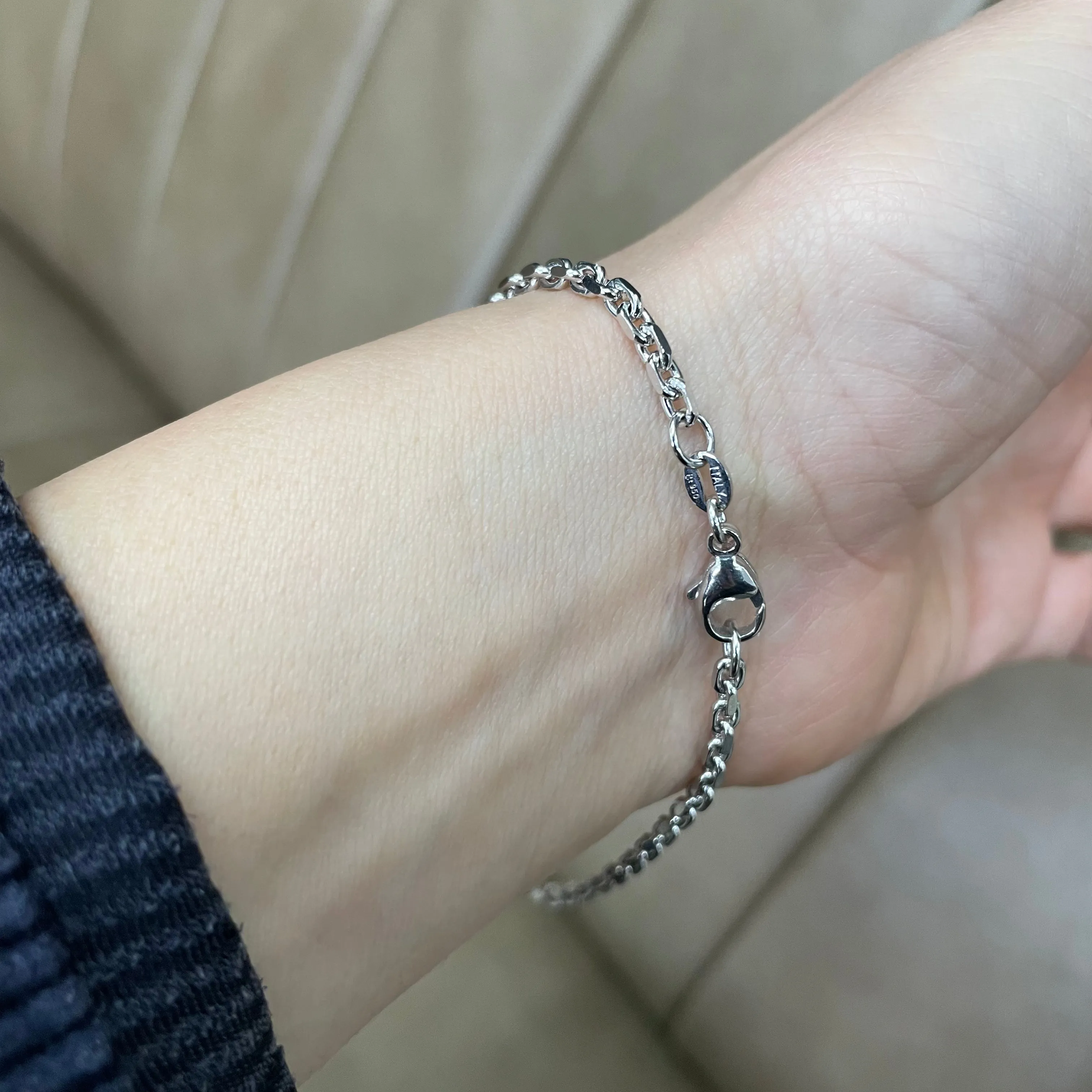 2.7MM New Power Link Bracelet (Platinum)