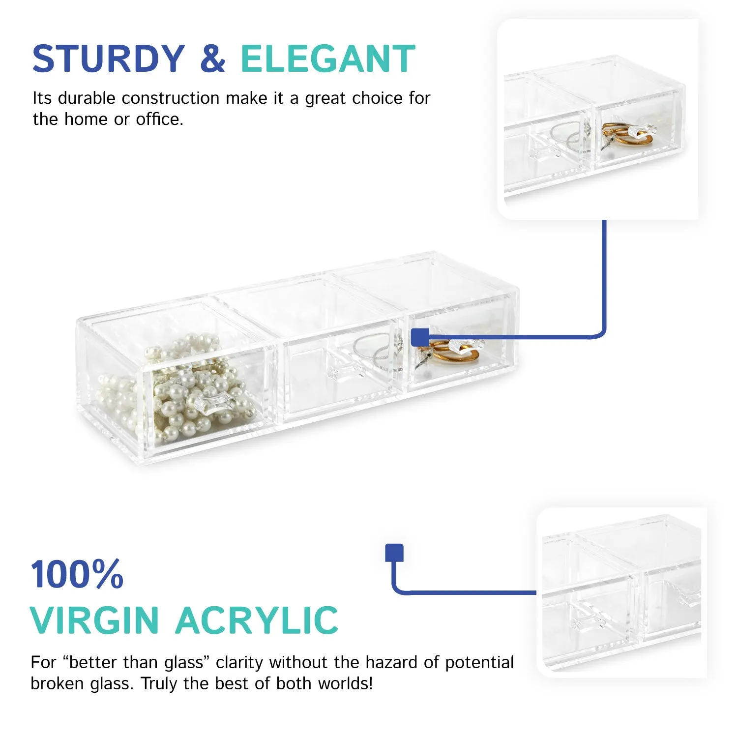 3-Drawer Chest (Stackable)