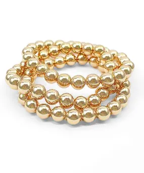 3 Strand Gold Stretch Bracelet