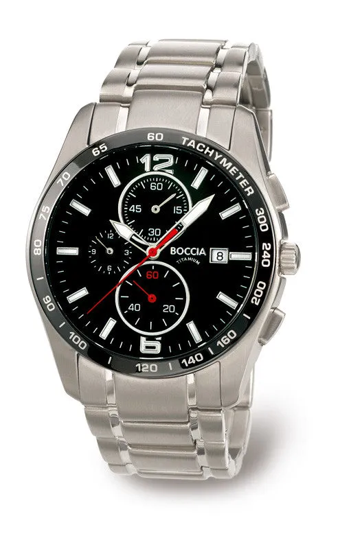 3767-02 Mens Boccia Titanium Chronograph Watch