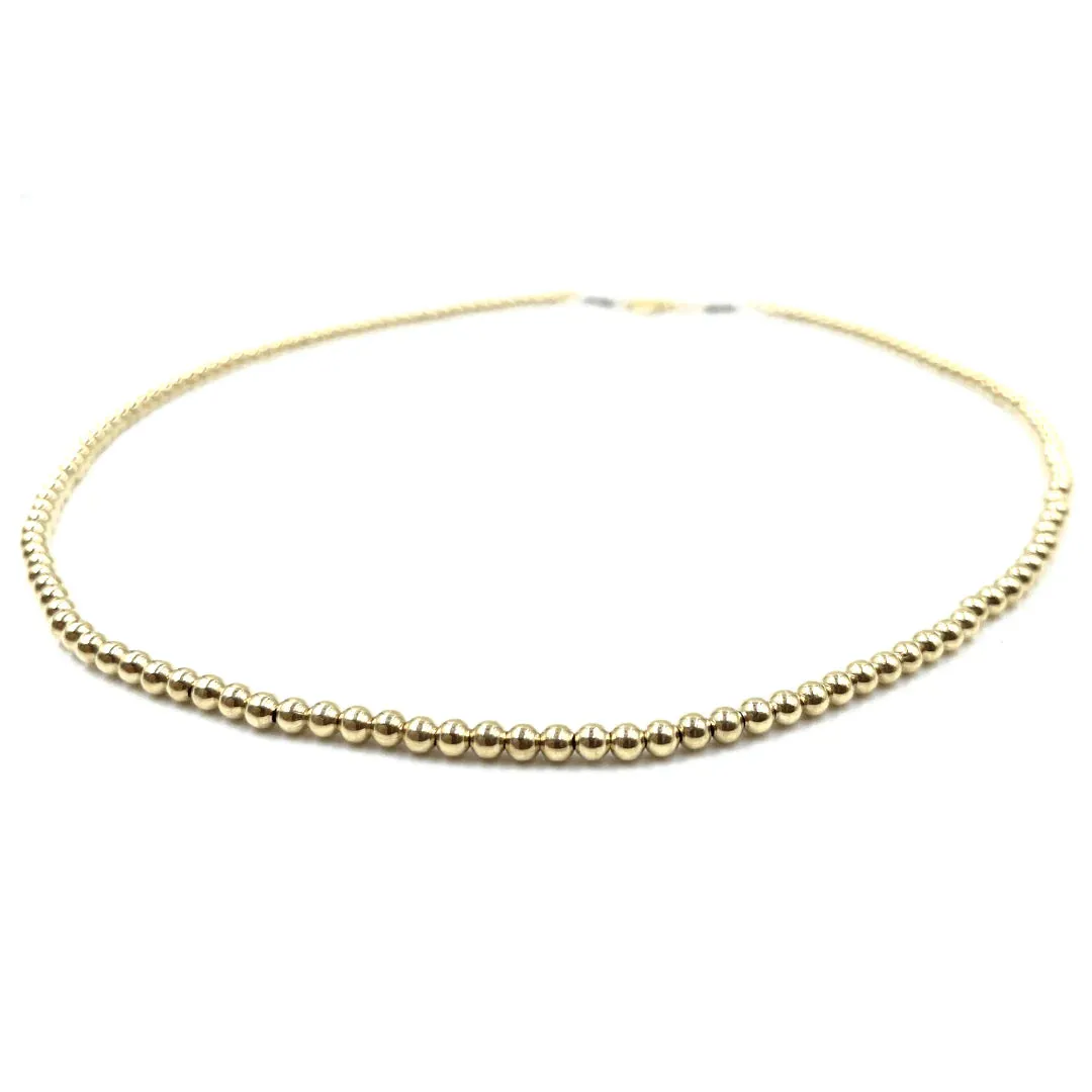 3mm 14K Gold Filled Waterproof Necklace