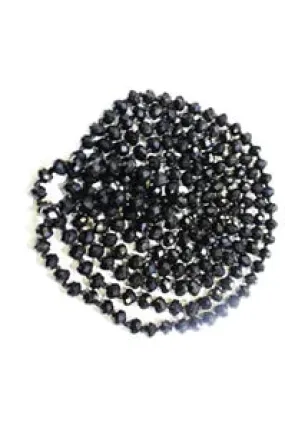 60-inch 8mm faceted crystal beaded necklace