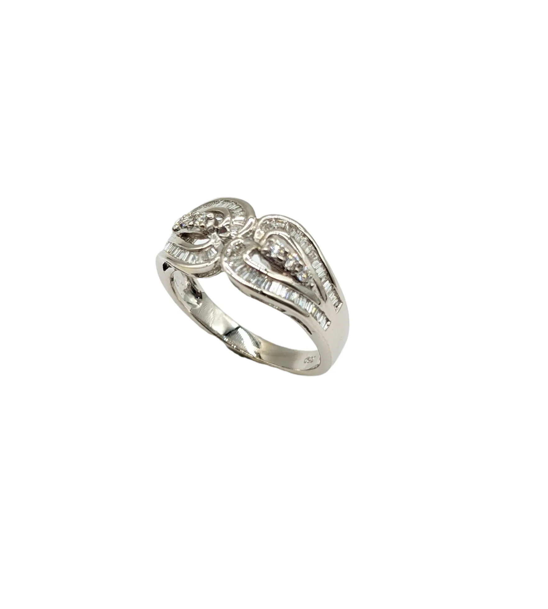 80 Point Total Weight Diamond Split Channel Ring