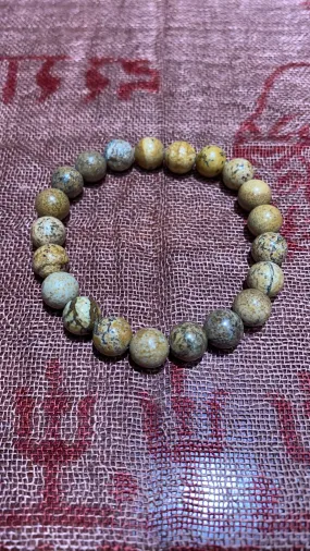 8MM Picture Jasper Bead Bracelet