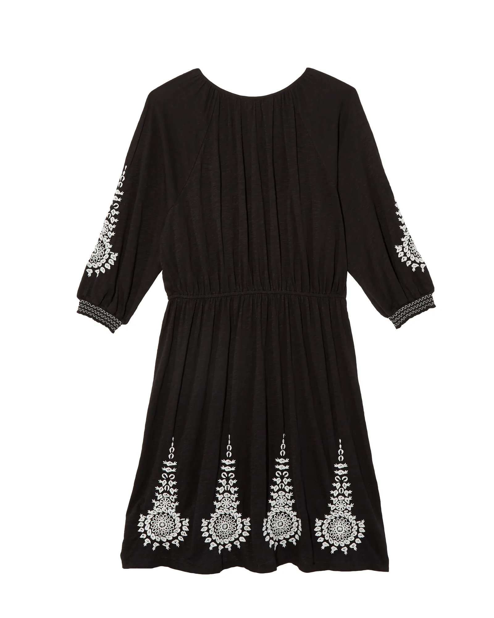 Agrimony Embroidered Dress | Black / Light Grey