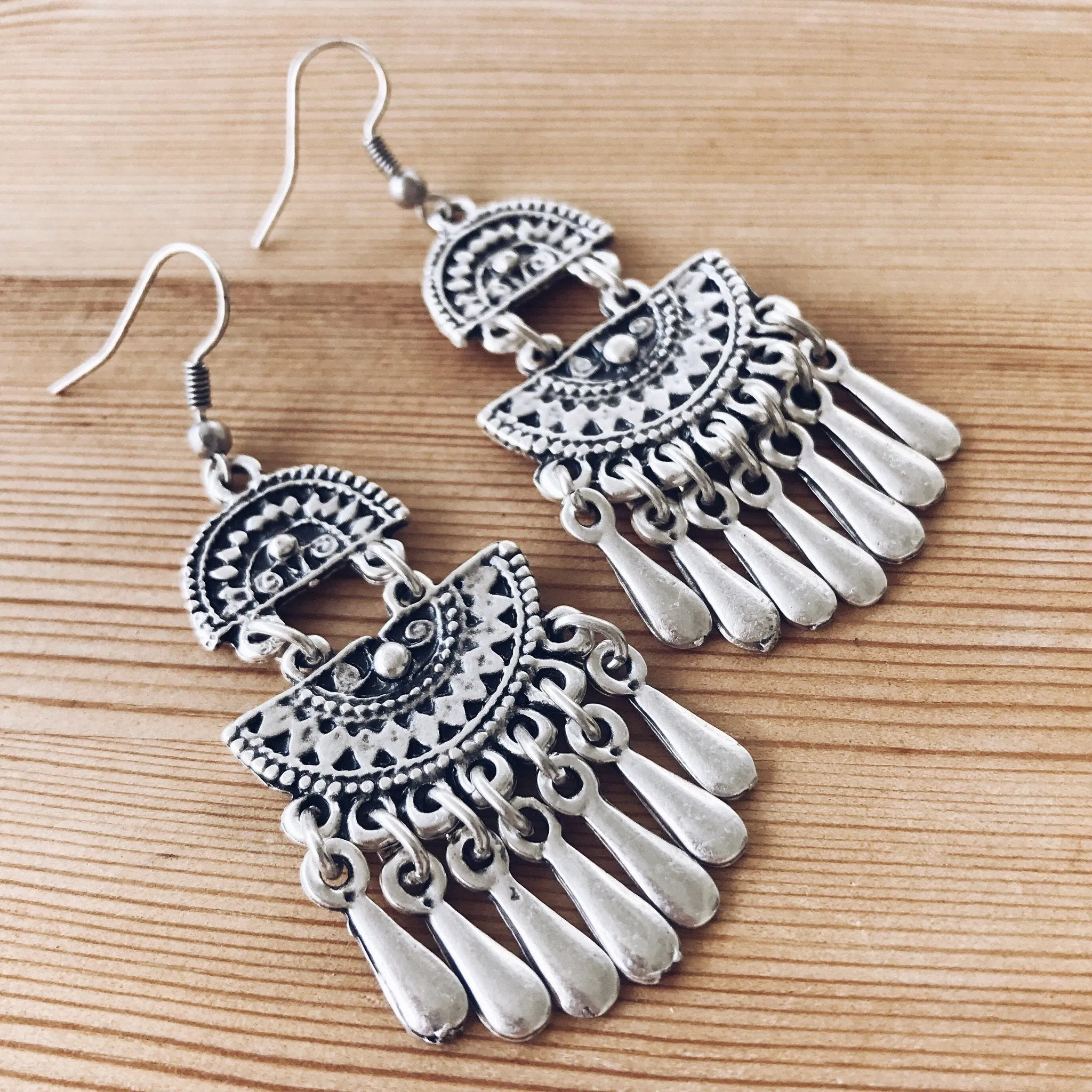 Anatolian Boho Earrings - "Wild Droplet"