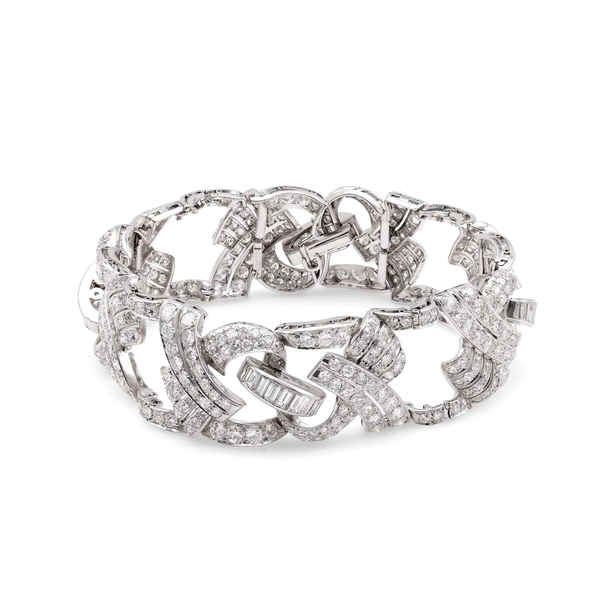 Art Deco Diamond Platinum Bracelet