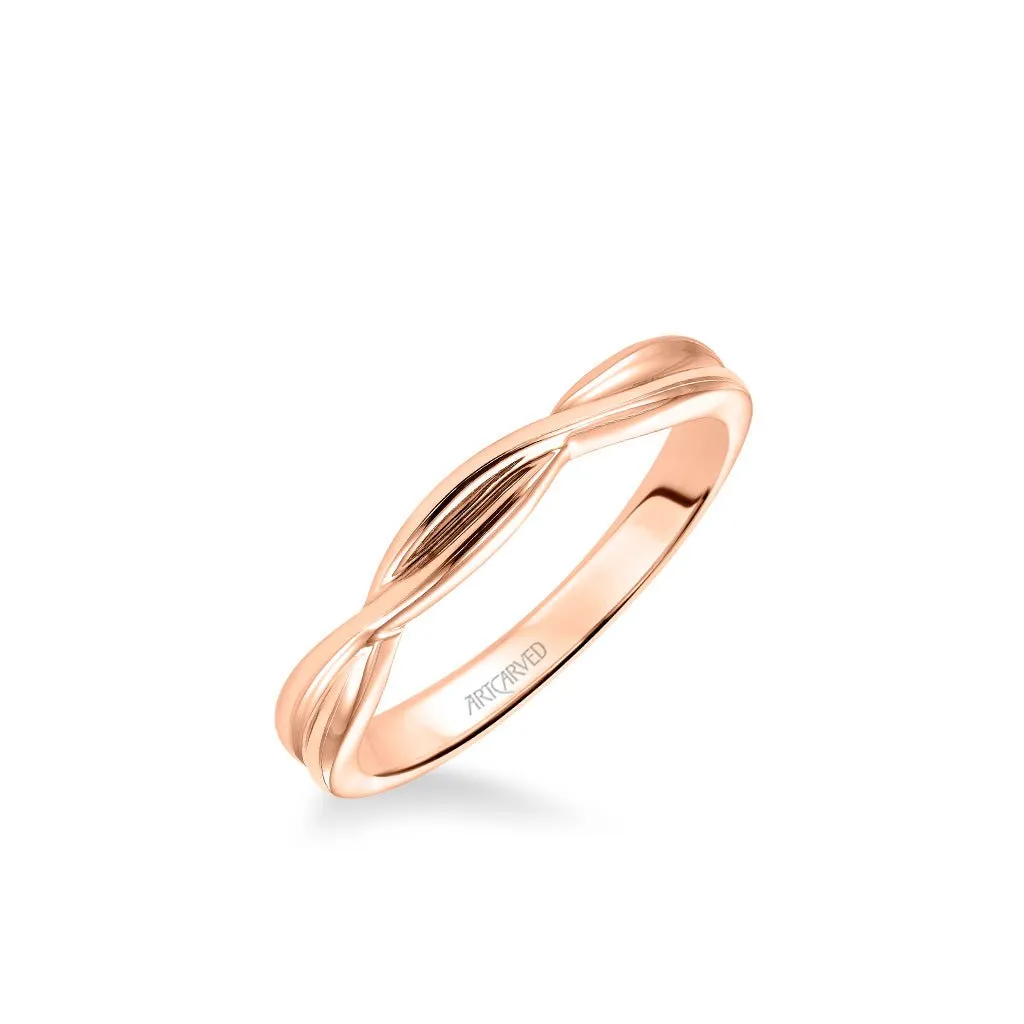 Artcarved "Solitude" Twist High Polish Wedding Band