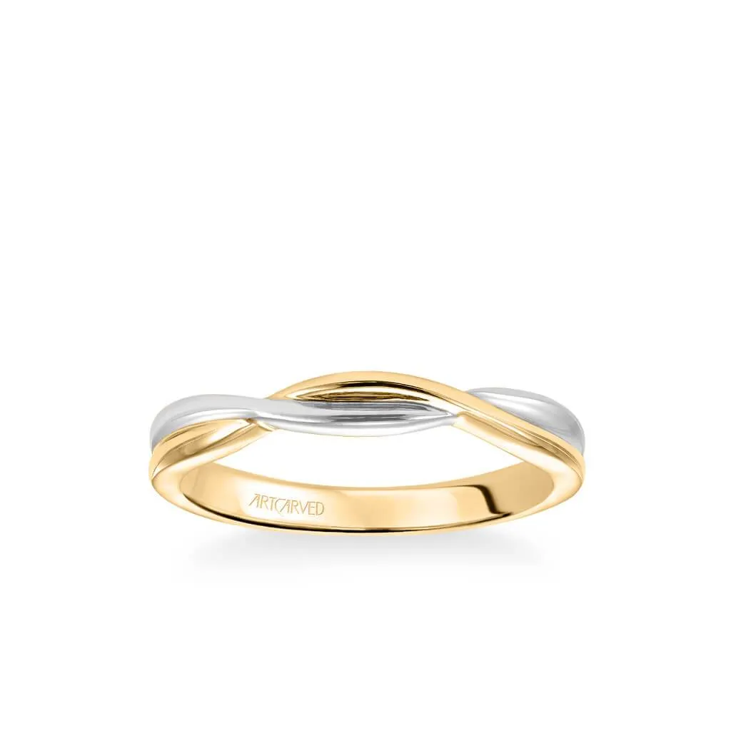 Artcarved "Solitude" Twist High Polish Wedding Band