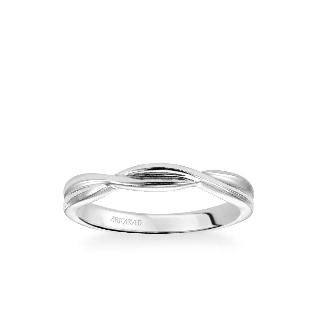 Artcarved "Solitude" Twist High Polish Wedding Band