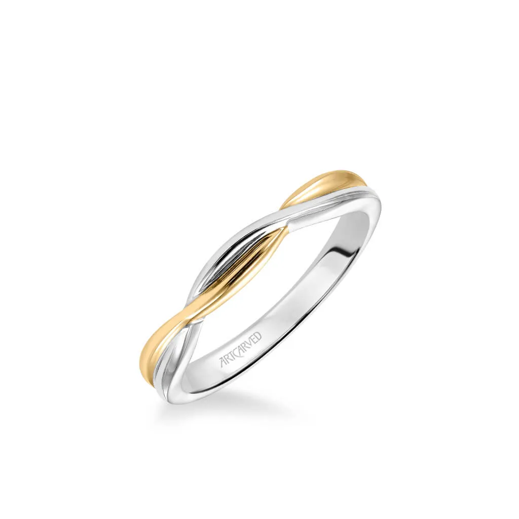 Artcarved "Solitude" Twist High Polish Wedding Band