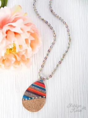 Ashlyn Rose Split Between Grind and Shine Beaded Necklace, Serape