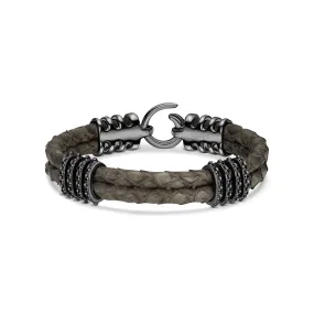 B494P Black Diamond Black Plated Grey Python