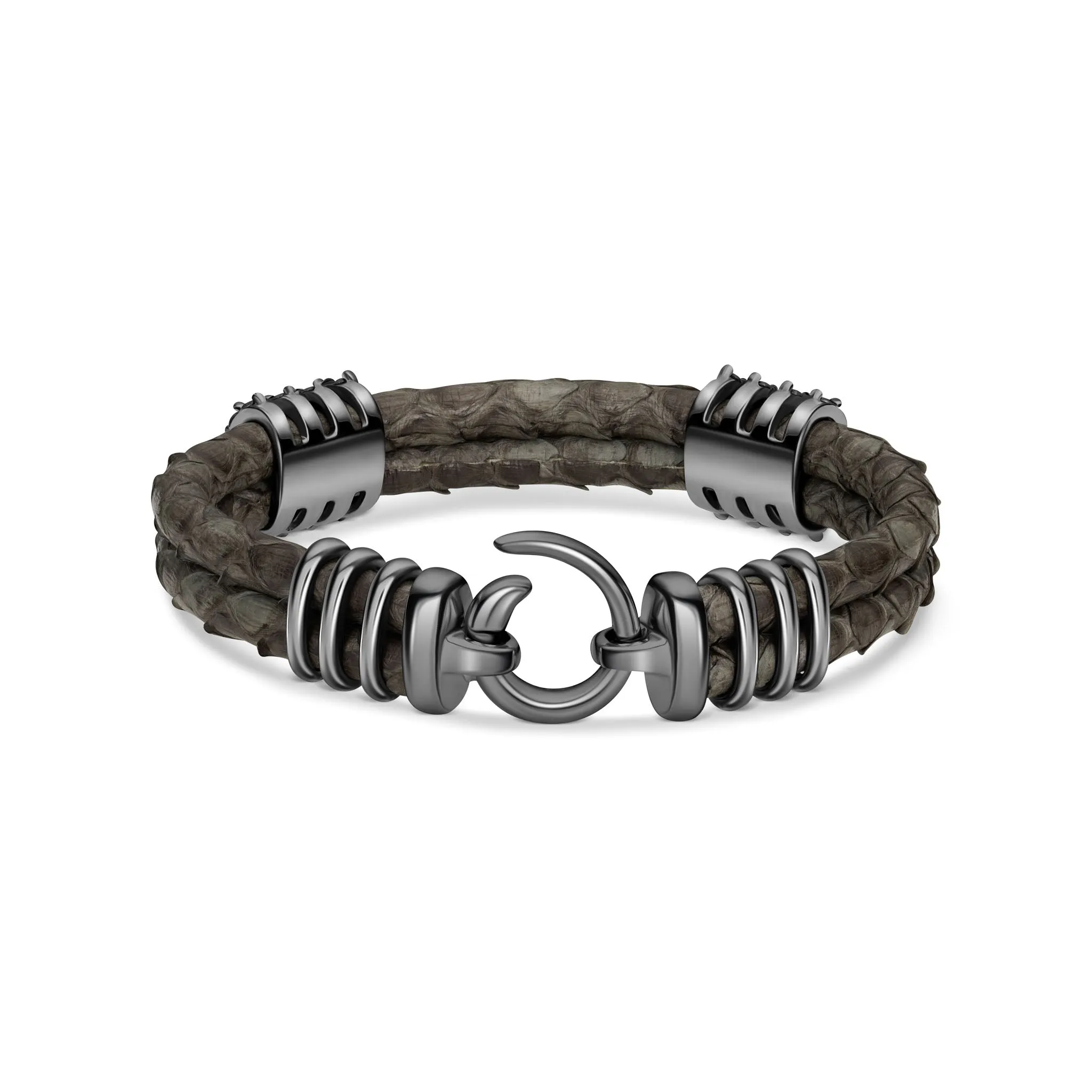 B494P Black Diamond Black Plated Grey Python