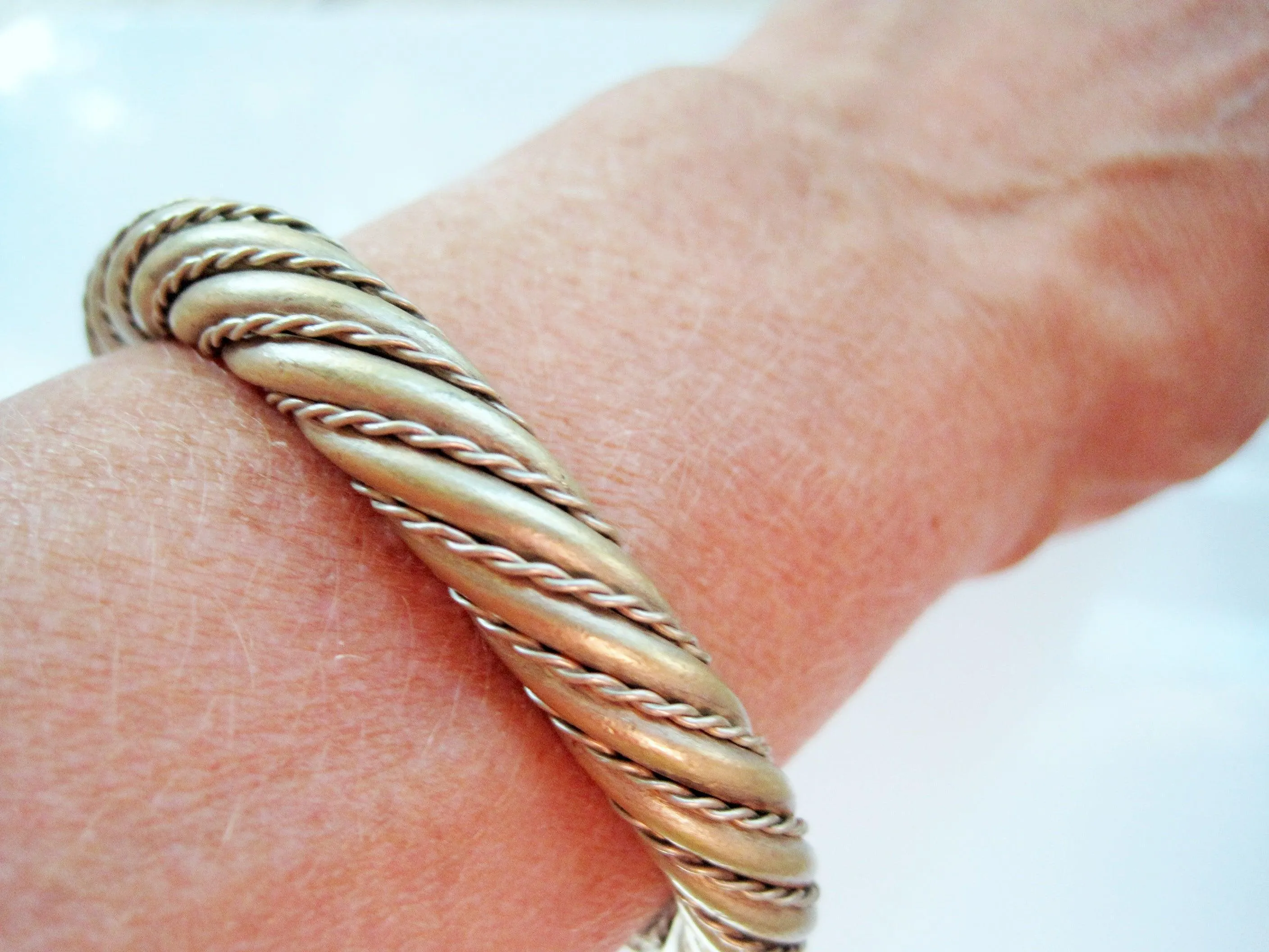 Bedouin Yemeni Twisted Rope C Cuff Bracelet