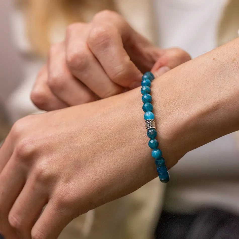 Blue Apatite Bracelet - Ayana Collection