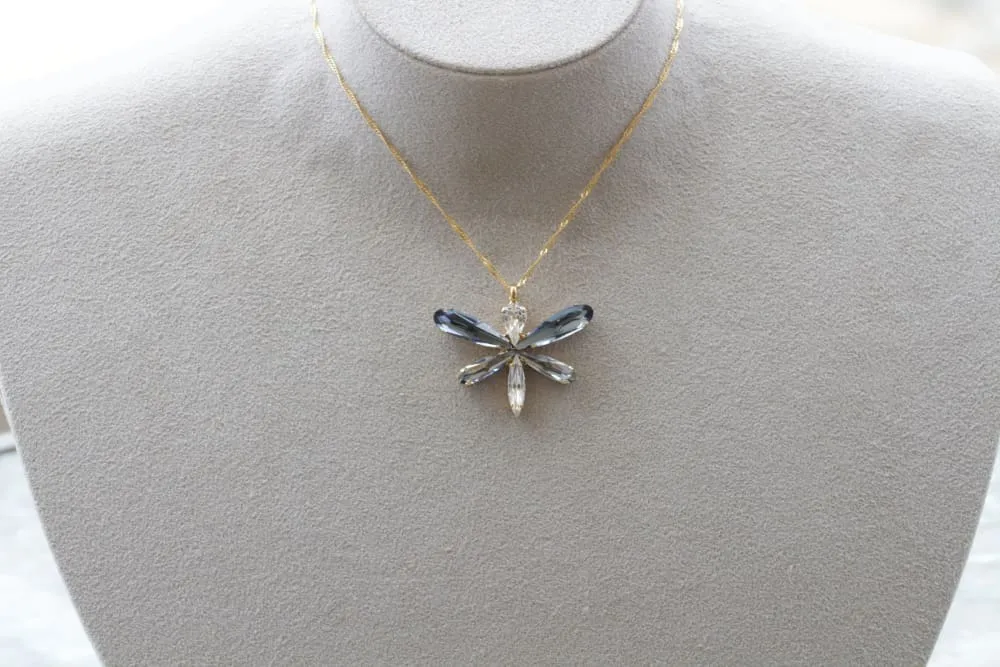 BLUE DRAGONFLY NECKLACE