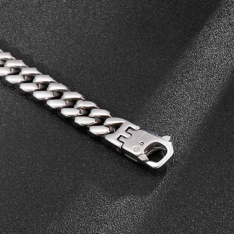 Bold Titanium Steel Bracelet for Men: Hip and Stylish European American Charm