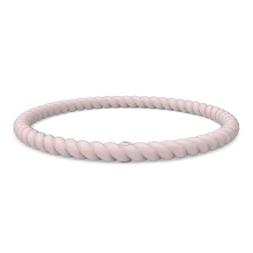 Braided Stackable Silicone Bracelet - Pink Sand