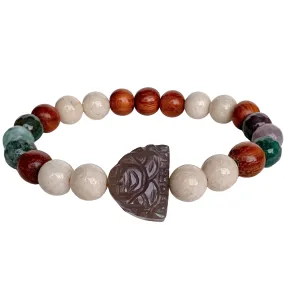 Buddha Bracelet | Riverstone, Fancy Jasper, Bayong Wood | final sale