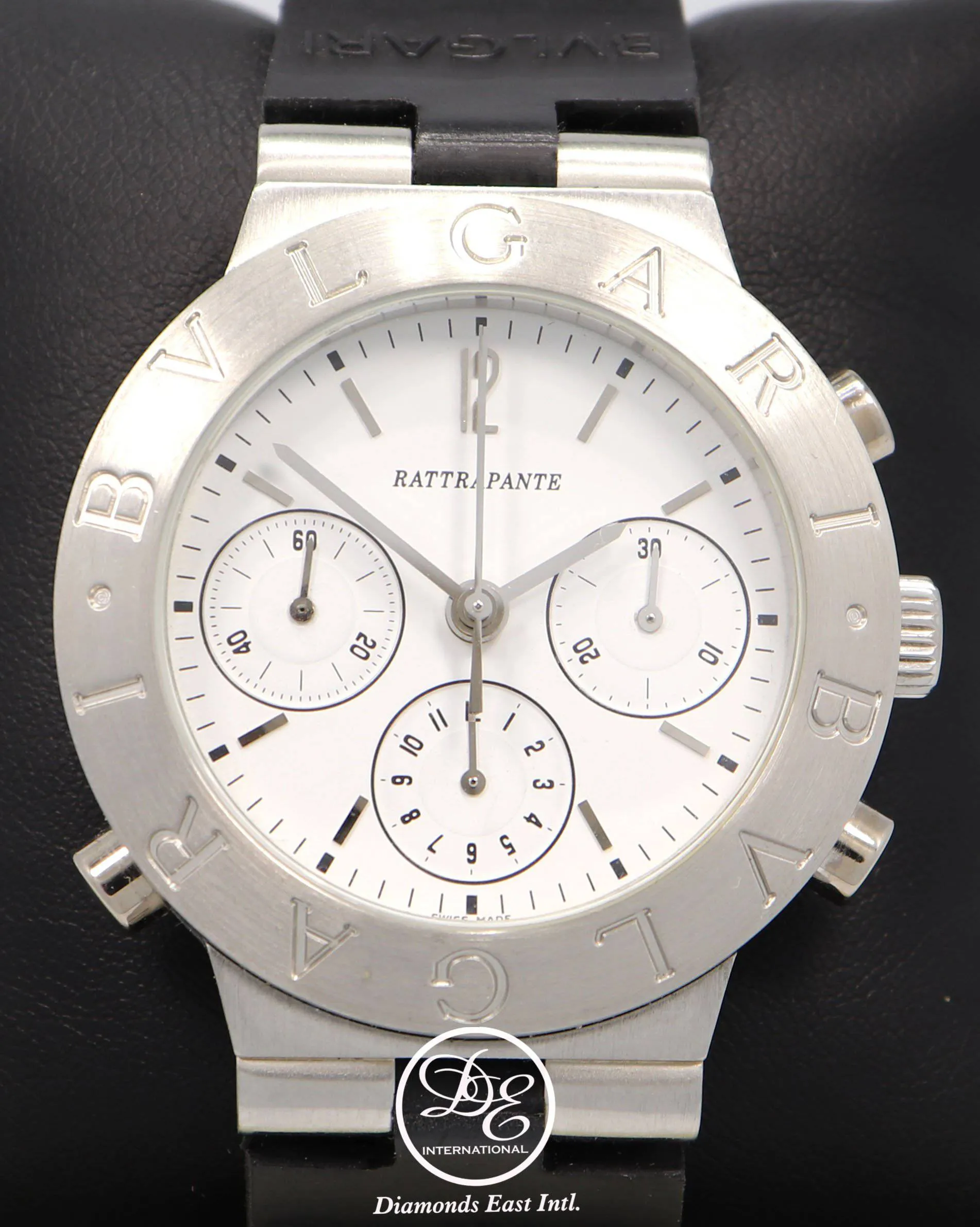 BULGARI Bvlgari Diagono Rattrapante CH40PL in Platinum Chronograph Watch