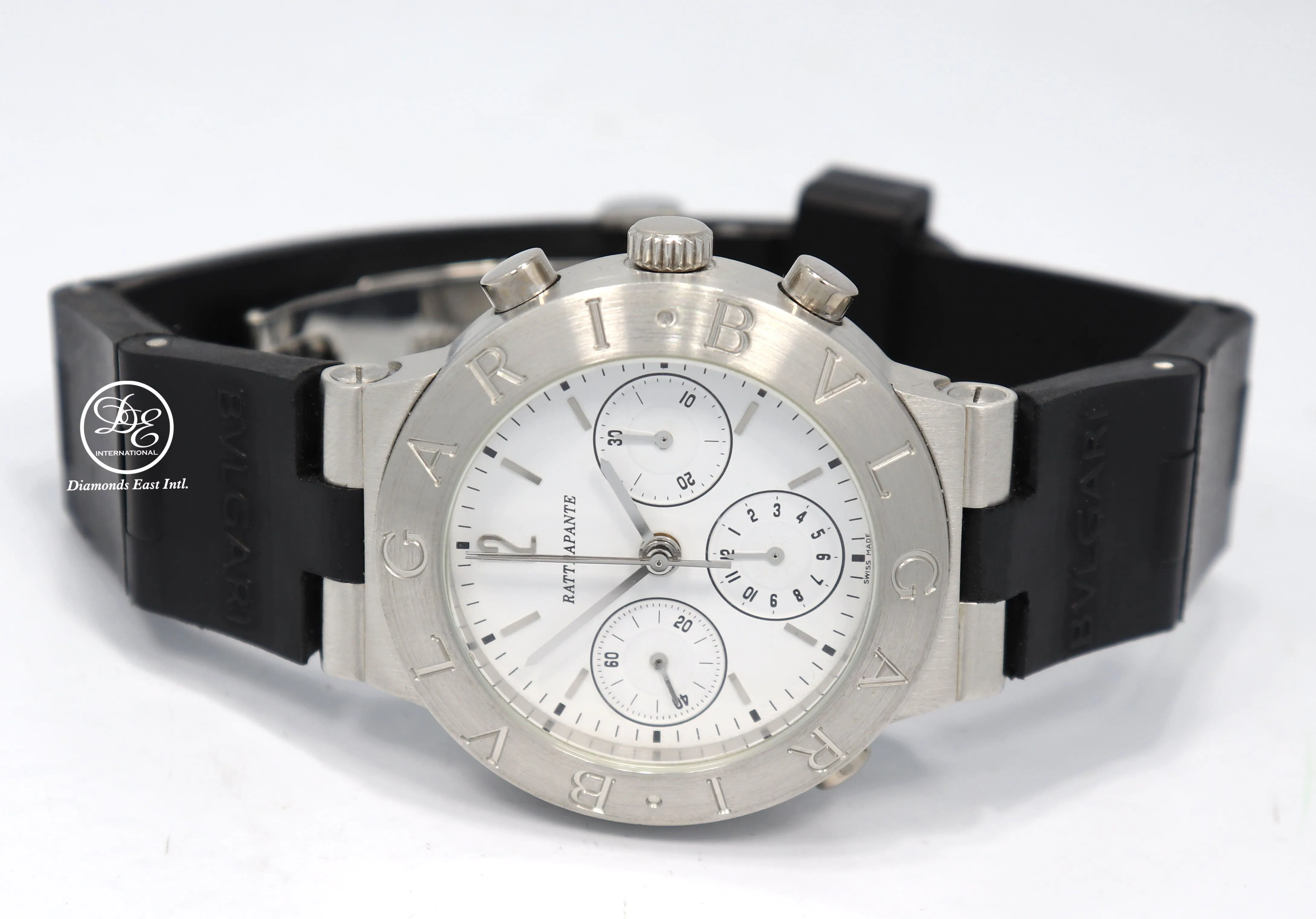 BULGARI Bvlgari Diagono Rattrapante CH40PL in Platinum Chronograph Watch