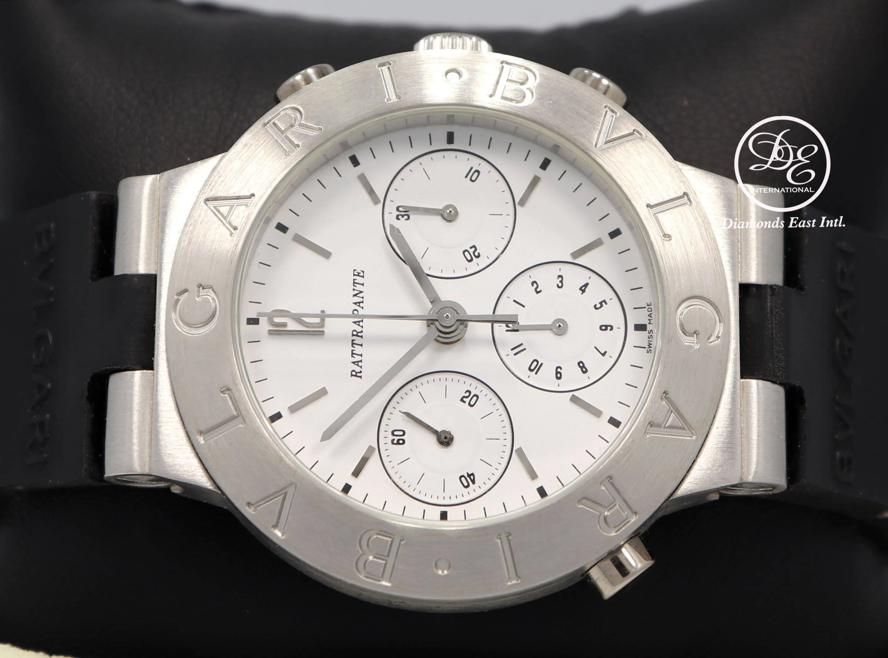 BULGARI Bvlgari Diagono Rattrapante CH40PL in Platinum Chronograph Watch