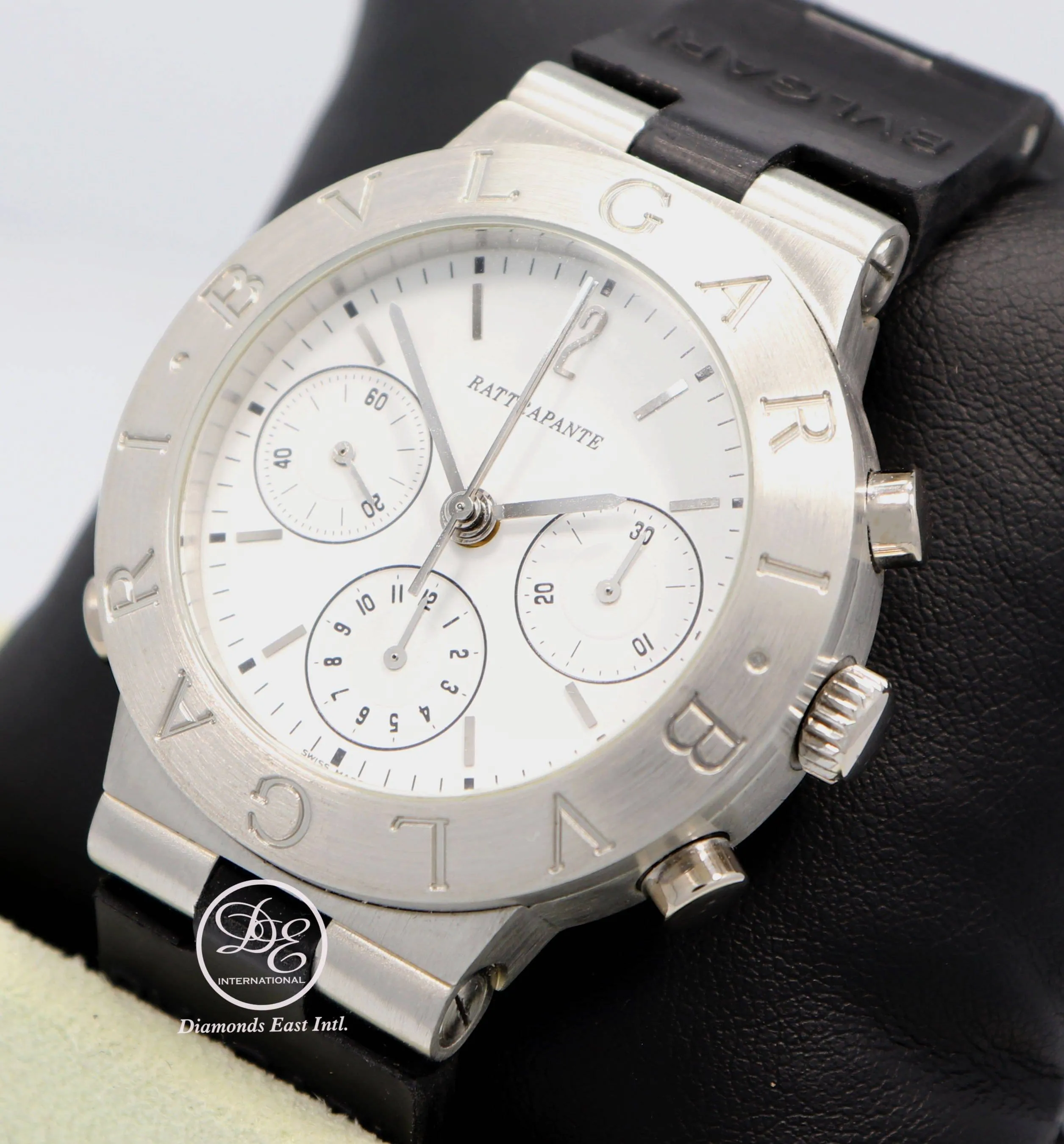 BULGARI Bvlgari Diagono Rattrapante CH40PL in Platinum Chronograph Watch