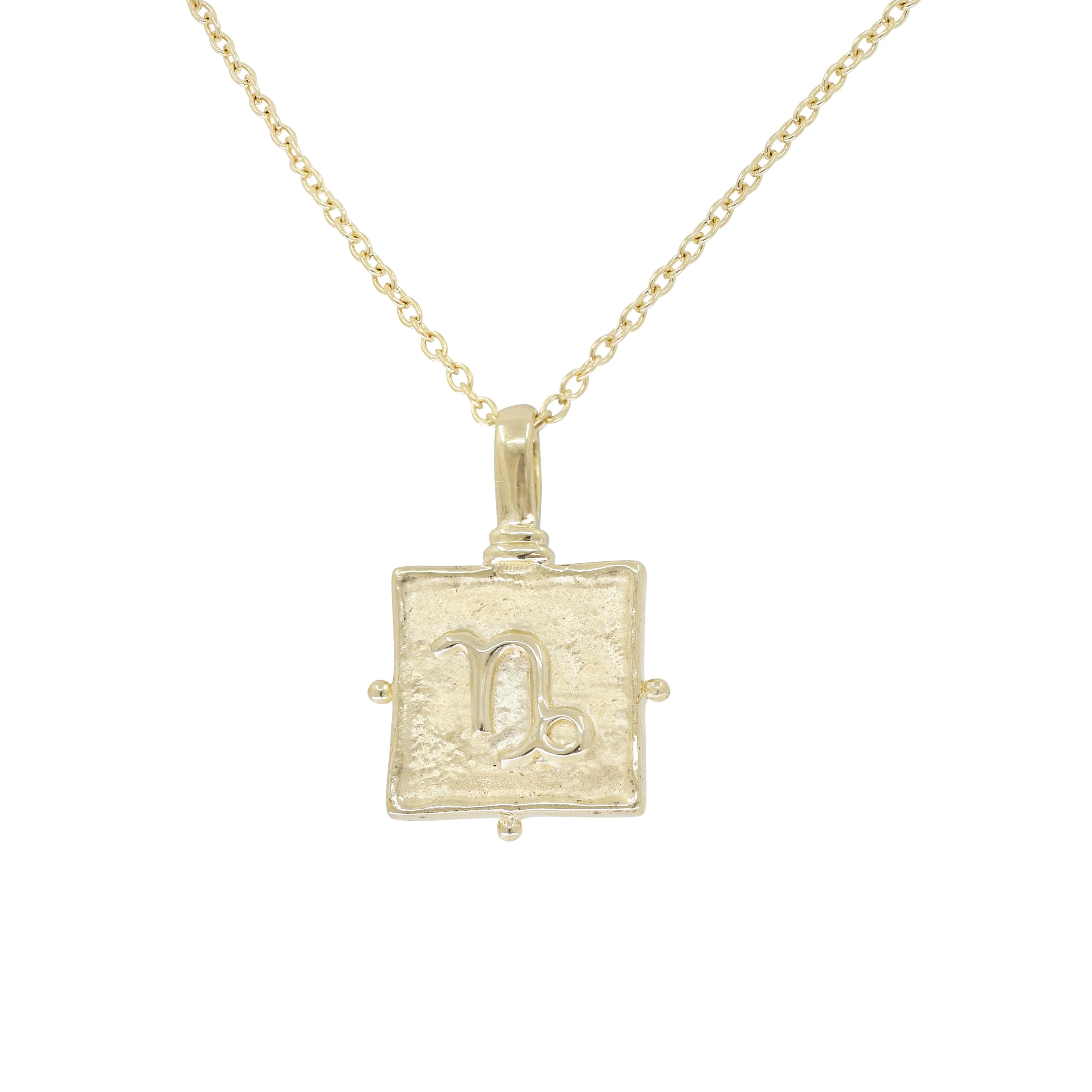 Capricorn Zodiac Gold Necklace