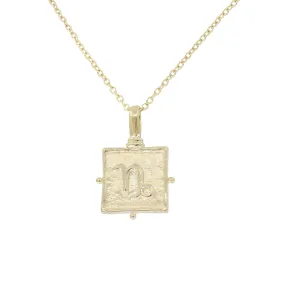 Capricorn Zodiac Gold Necklace