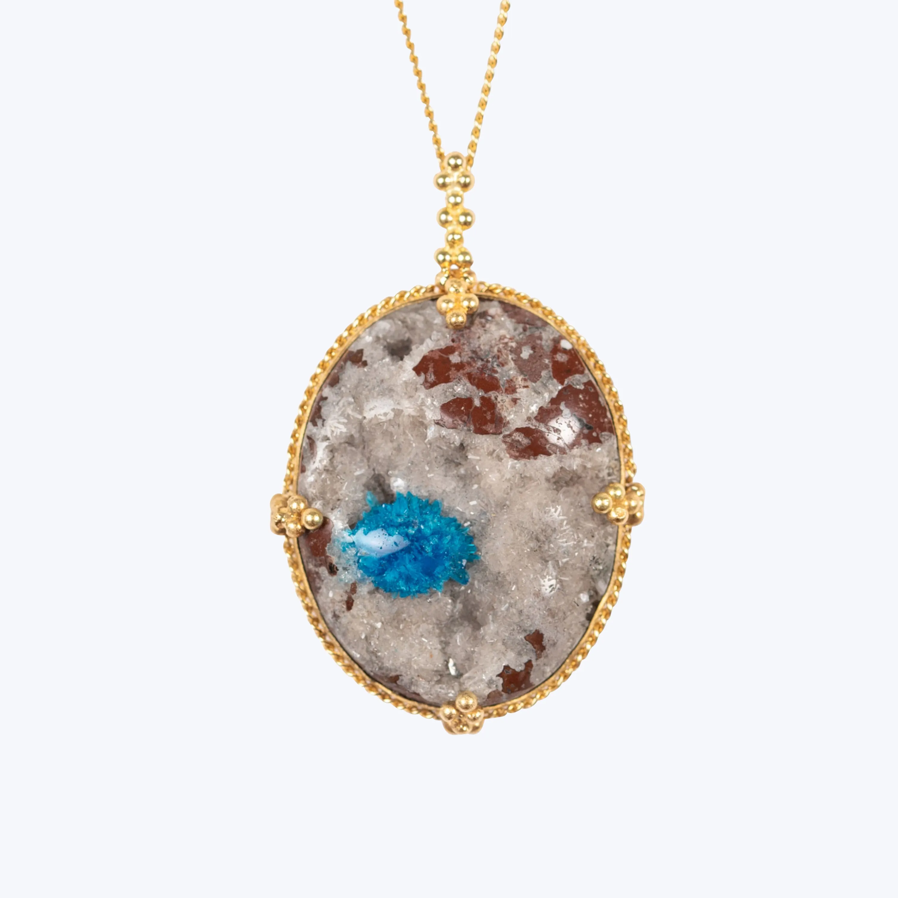 Cavansite 18k One-of-a-Kind Necklace