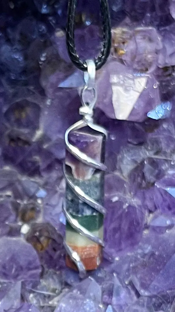 Chakra Gemstone Pendant Necklace