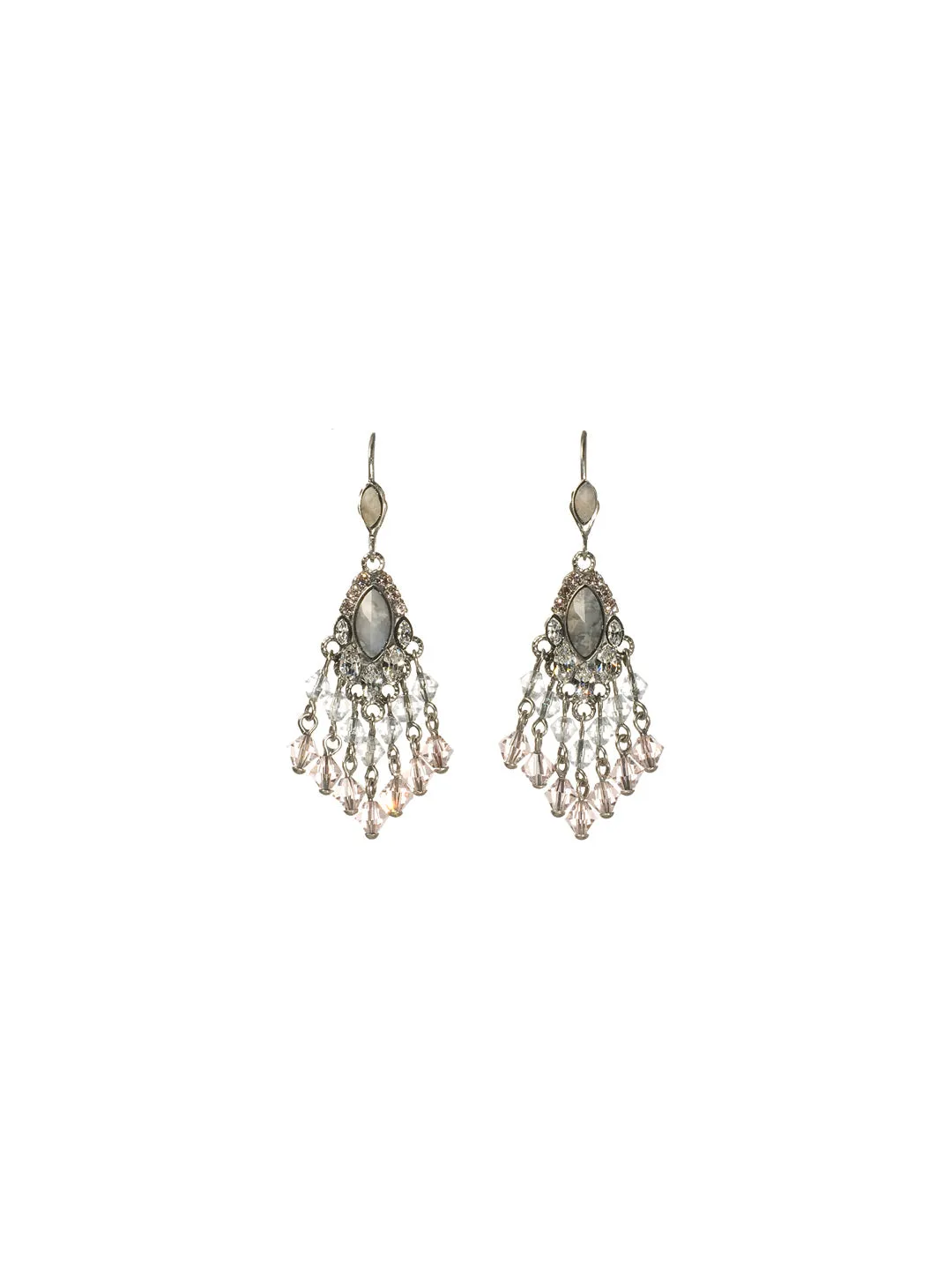 Chandelier Beaded Dangle Earrings - EBF8ASSNB