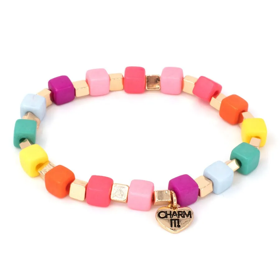 Charm It Stretch Bead Bracelet