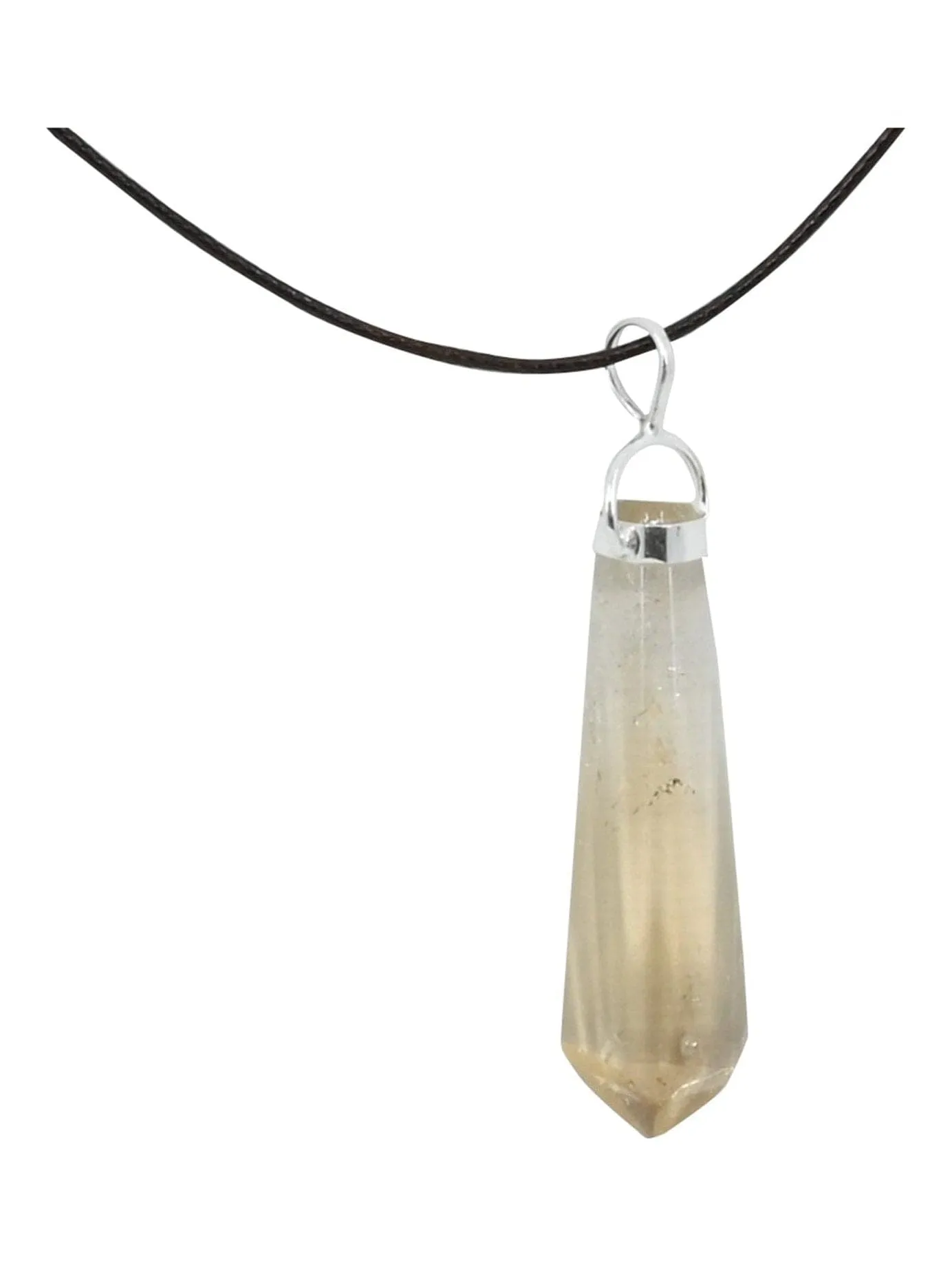 Citrine Freeform Pendant Necklace