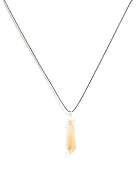 Citrine Freeform Pendant Necklace