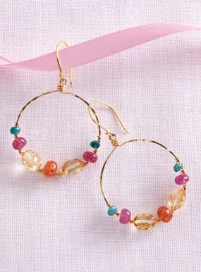 Citrus Cocktail Gemstone Earrings