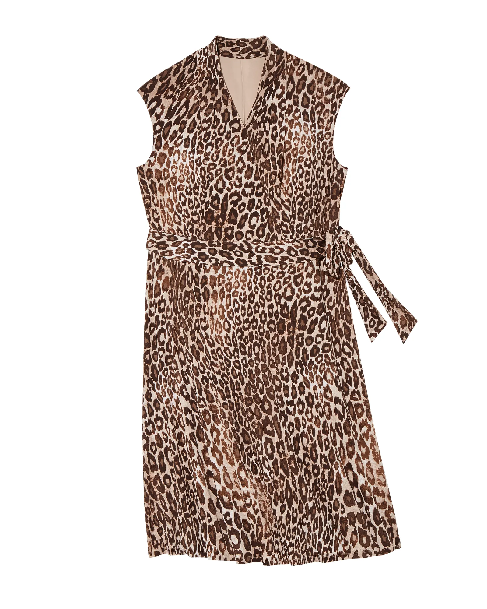 Clayton Wrap Dress | Tan / Brown