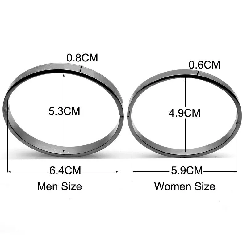 CZ Zircon 316L Titanium Stainless Steel Love Cuff Bangle Gold Plated Crystal Brand Lover Charm Bracelets & Bangles For Women Men