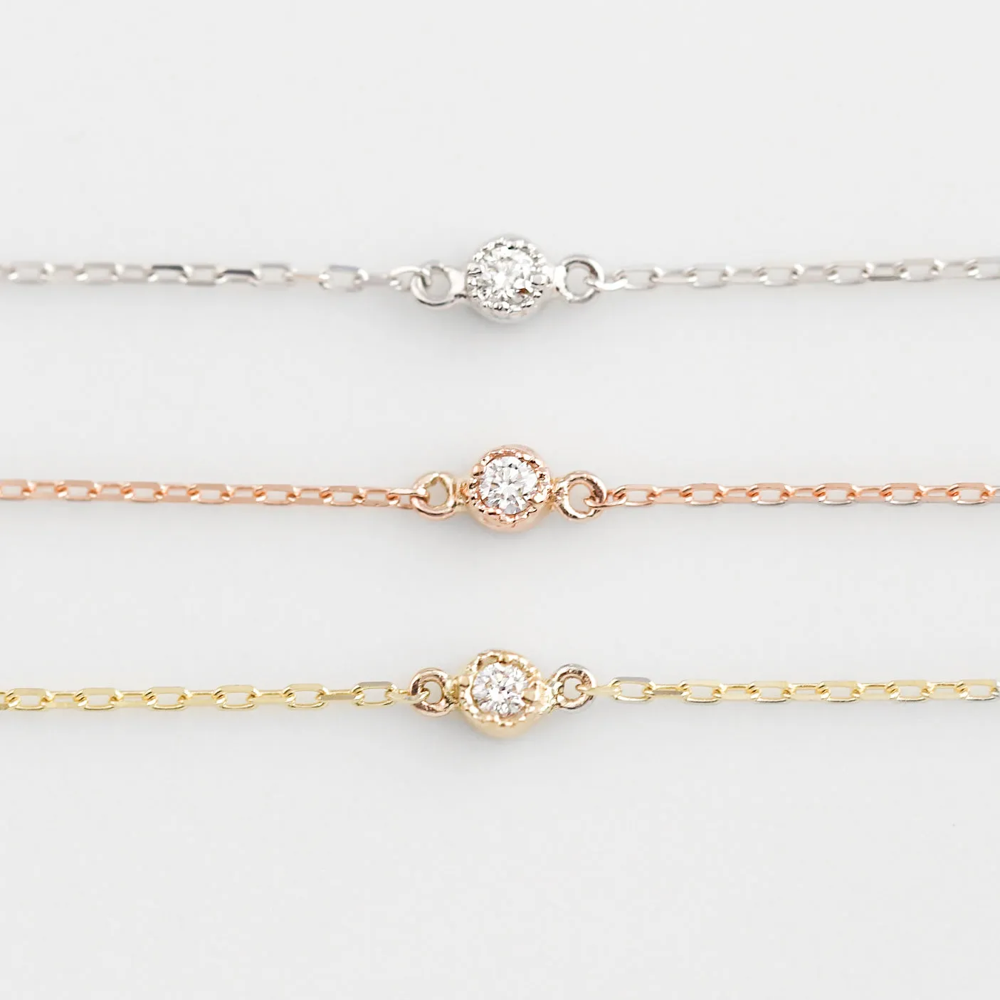 Dahlia Diamond Chain Bracelet