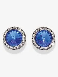 Dasha Designs |  Rhinestone Earrings | 17mm