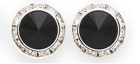 Dasha Designs |  Rhinestone Earrings | 17mm